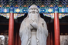 Konfuciův chrám byl vystavěn na počest prvního čínského filosofa